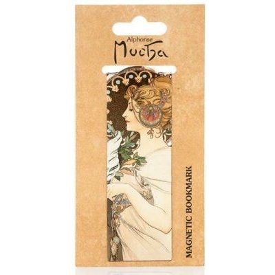 Magnetická záložka Alfons Mucha – Feather – Zbozi.Blesk.cz