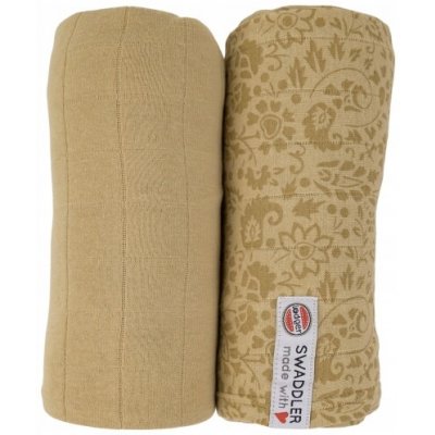 Lodger Swaddler Flower Tribe 120 x 120 cm 2 ks Sand – Zboží Mobilmania