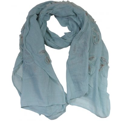 Ewena šátek s květy zelená – Zboží Dáma