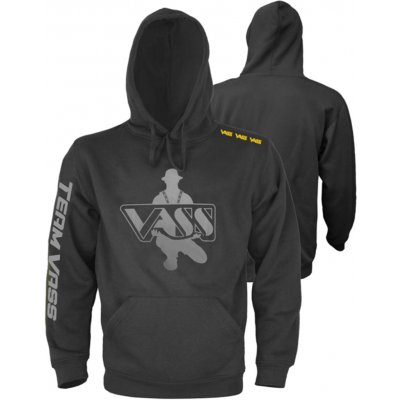 Vass mikina s kapucí Team Vass Printed Hoody Black Edition – Zboží Dáma