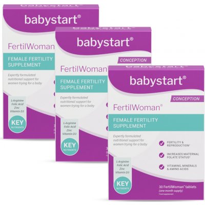 Babystart FertilWoman vitamíny pro ženy s kyselinou listovou 3x 30 tablet – Hledejceny.cz