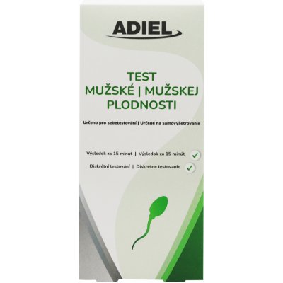 Adiel Test mužské plodnosti 2 ks – Zboží Dáma