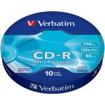 Verbatim CD-R 700MB 52x, bulk box, 10ks (43725) – Zboží Živě