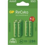 GP Batteries Nabíjecí baterie GP ReCyko 1000 AAA HR03 6 ks – Hledejceny.cz