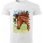 Triko s koněm kůň vzor 452 bílé – Hledejceny.cz