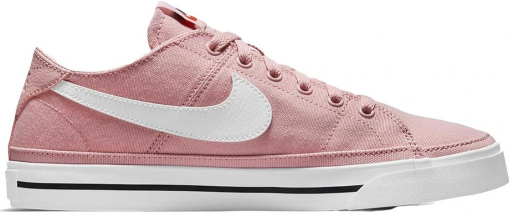 Nike WMNS Court Legacy Canvas pink glaze/black/team orange/white růžová