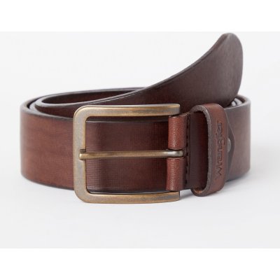 Wrangler kožený opasek W0F1U1X85 STRUCTURED belt BROWN – Sleviste.cz