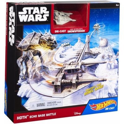 Mattel Hot Weels Star Wars Hrací set s hvězdnou lodí Hoth Echo Base Battle – Hledejceny.cz