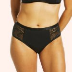 Love Luna Menstruační kalhotky černé LUXE Lace Midi BRIEF – Sleviste.cz