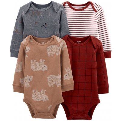 CARTER'S Body dl. rukáv Bear chlapec LBB 4ks – Zboží Dáma