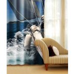 Fotozávěs Plachtění CU-140-007 textilní foto závěs / závěsy s fototiskem 140 x 245 cm Dimex – Zboží Mobilmania