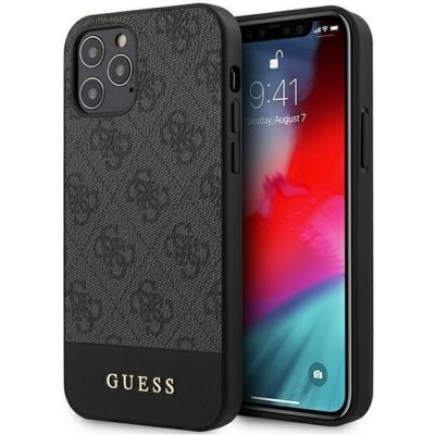 Pouzdro Guess iPhone 12 Pro Max 4G Stripe Collection šedé – Zboží Mobilmania