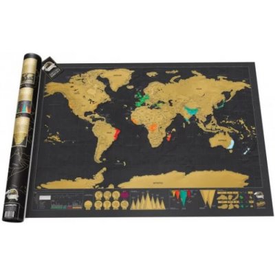 Zaparkorun Stírací mapa světa - Deluxe Edition – Hledejceny.cz
