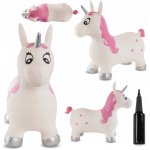 Sun Baby Gumové hopsadlo jednorožec růžový s pumpičkou pro děti ve věku Věk 3+ – Zboží Dáma