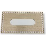 ExpressLaser.cz Dřevěné víko na kapesníky dekor 25x13cm HDF dekory: Gold Craft – Sleviste.cz