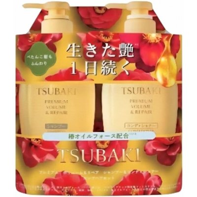 Shiseido Tsubaki prémiový šampon Premium Volume & Repair Shampoo & Treatment 450 ml + kondicioner 450 ml – Hledejceny.cz