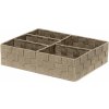 Úložný box Compactor TEX 5 dílný 32 x 25 x 8 cm taupe šedo-béžový