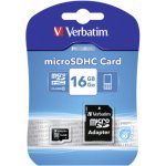 Verbatim MicroSDHC 16 GB 44082 – Zboží Mobilmania