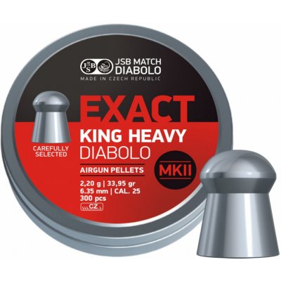 Diabolky JSB Exact King Heavy MKII 6,35 mm 300 ks – Zboží Dáma