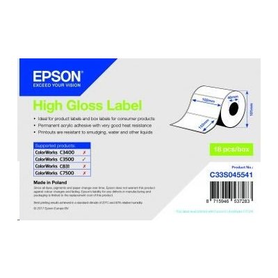 Epson label roll, normal paper, 102x152mm – Zboží Živě