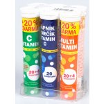 Maxi Vita Vitamíny šumivé tablety mix 6 x 20 šumivých tablet – Hledejceny.cz