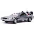 Jada Toys | Back to the Future III Hollywood Rides Diecast Model DeLorean Time Machine 1:24