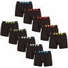 Boxerky, trenky, slipy, tanga Styx 10 pack pánské boxerky long sportovní guma černé (10U9601)