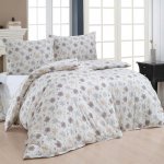 Matějovský povlečení WINTER GLOW vločky béžové flanel premium 140x200 70x90 – Zboží Mobilmania