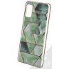 Pouzdro a kryt na mobilní telefon Samsung 1Mcz Geometric Marble Cover ochranné Samsung Galaxy A41 zelené