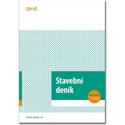 Stavební deník, A4, 53 listů, číslovaný, NCR – Zboží Mobilmania