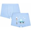 Dětské spodní prádlo Aura.Via chlapecké boxerky GRF9955 světle modrá