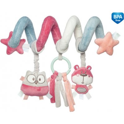 Canpol babies spirála do kočárku Pastel Friends růžová 68/064PIN – Hledejceny.cz