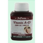MedPharma Vitamín A+D 5000 I.U.-400 I.U. 107 kapslí – Hledejceny.cz