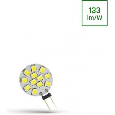 Spectrumled LED G4 12V 1,2W 12 LED Studená bílá 20MM – Zbozi.Blesk.cz