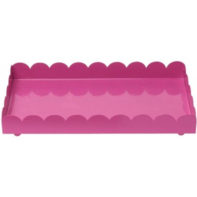 DRAGIMEX Dekorativní kovový podnos růžový 27 x 15 x 3,5 cm, 1 ks – Hledejceny.cz