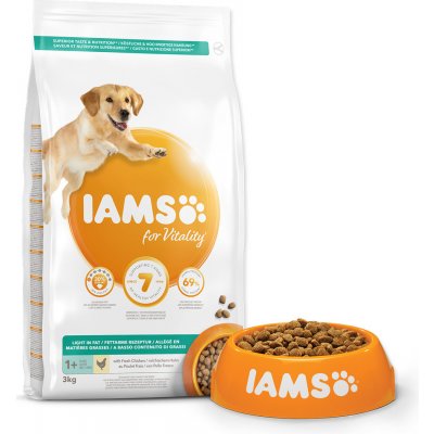 Iams Dog Adult Weight Control s kuřecím masem 3 kg – Zboží Mobilmania