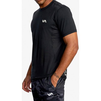 RVCA SPORT VENT black pánské tričko s krátkým rukávem