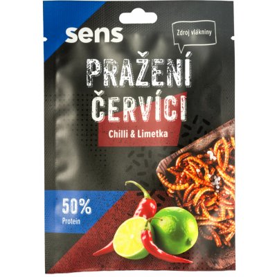 Sens Pražení červíci nejvýhodněji Chilli & limetka 1 kus 12 g – Zboží Mobilmania