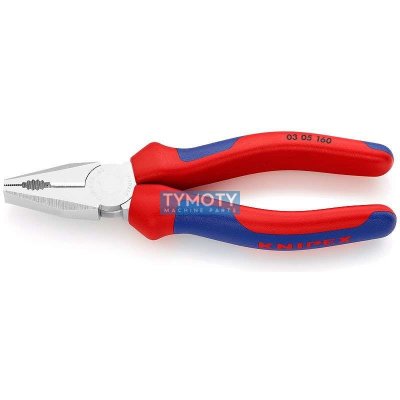 KNIPEX 03 05 160 Kombinované kleště, vícesložkové návleky, chromované 160 mm – Zboží Mobilmania