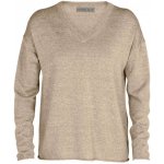 ICEBREAKER dámský svetr Wmns Flaxen LS V Sweater British Tan Hthr – Zbozi.Blesk.cz