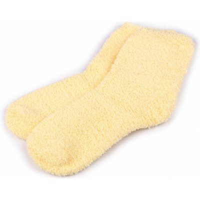 Prima-obchod Dámské / dívčí froté ponožky, 1 vanilková světlá