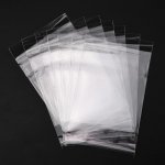 Celofánové sáčky s lepící klopou a otvorem na zavěšení - transparentní - 14 x 8 cm - 100 ks – Zboží Mobilmania