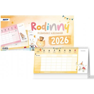 Rodinný plánovací stolní 2026 – Zboží Dáma