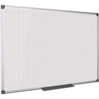 Bi-Office Bílá magnetická popisovací tabule s potiskem, čtverce/rastr, 1200 x 900 mm – Zboží Mobilmania