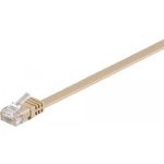 Goobay 21.92.2038 UTP patch, kat. 6, plochý, 15m, béžový – Hledejceny.cz