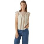 Vero Moda top VMPURA Regular Fit 10295688 Pumice Stone – Zboží Dáma