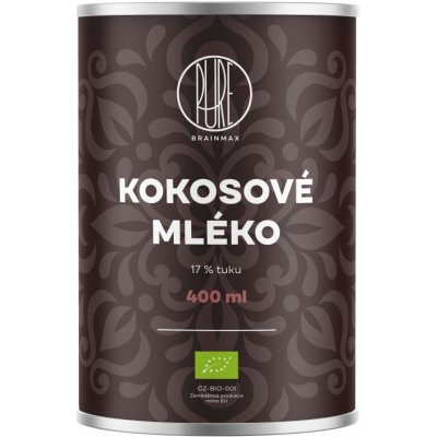 BrainMax Bio Pure Kokosové mléko 17% tuku 400 ml – Sleviste.cz