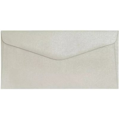 Papírová obálka DL perleťová metalická Stříbrná 150g/m2 - 1ks – Zboží Živě