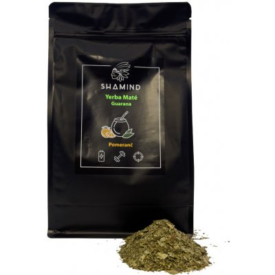 Shamind Bio Yerba Maté s Guaranou Pomeranč 200 g – Zbozi.Blesk.cz