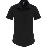 Premier popelínová elastická košile PR346 černá – Zboží Mobilmania